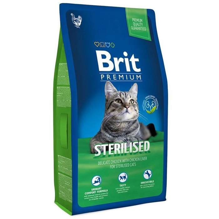 Brit Care Premium Cat Tavuklu Kısırlaştırılmış Yetişkin Kedi Maması 8 Kg